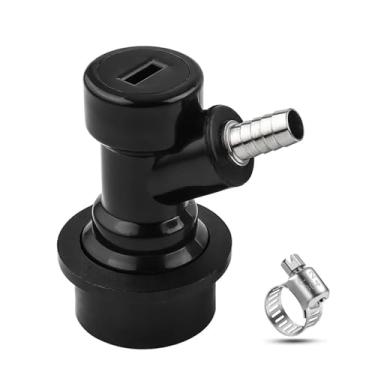 Imagem de Fabricação caseira de cerveja Liquid Ball Lock Keg Disconnect,1/4'' Barb Beer Keg Quick Connectors with Stainless Steel Hose Clamp,Homebrew Tap Dispenser Acessórios para vinho