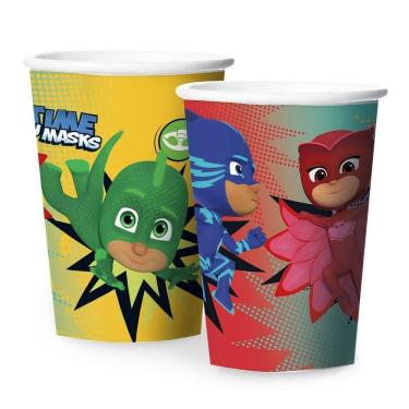 Imagem de Copo De Papel Pj Masks - 180ml - 8 Unidades