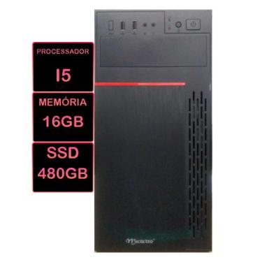 Imagem de Pc Computador Intel I5 8 Geração 16gb Ddr4 Ssd 480gb + Wifi