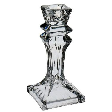 Imagem de CASTIÇAL PORTA VELA QUADRADO HOME&CO ECO CRYSTAL 15x8x8cm TRANSPARENTE