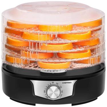 Imagem de Desidratador de Alimentos, com 5 bandejas, 350W, 110v, CHEFMAN, Preto