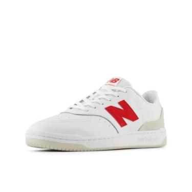 Imagem de New Balance Tênis masculino Bb80 V1, Branco/vermelho, 38