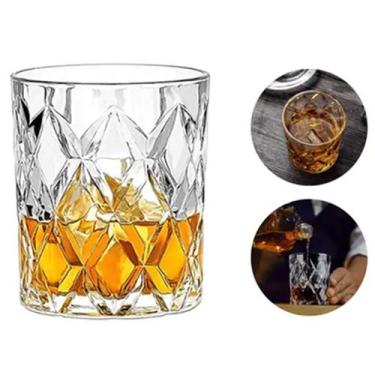 Imagem de Kit 6 Copos de Vidro Diamante de 270ml Diamond - BelaKaza