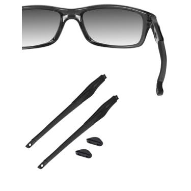 Imagem de HILEEN Hastes pretas de substituição para óculos Oakley Crosslink OX8027 OX8029 OX8030 OX8031 OX8033 OX3149 - Preto