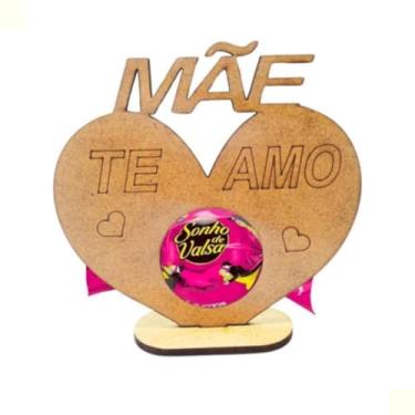 Imagem de Kit 50 Lembrancinha Porta Bombom Mãe Mdf Dia Das Mães
