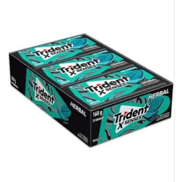 Imagem de Chiclete trident xsenses herbal fresh sem acucar 8g com 21 uni - Monde
