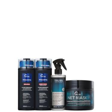 Imagem de Kit TRUSS Frizz Zero + Uso Obrigatório + Net Mask Quarteto (4 Produtos)
