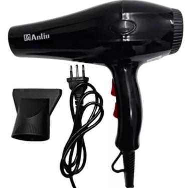 Imagem de Secador de Cabelos Anliu 3200W 2 Velocidades 3 Temperaturas Preto 127V