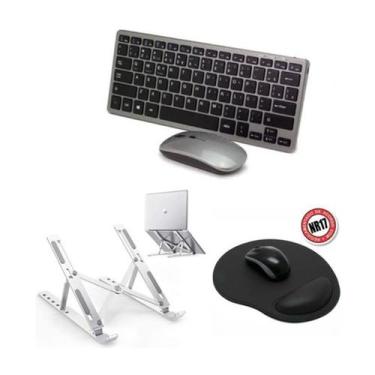 Imagem de Teclado E Mouse Bluetooth+ Sup +mouse Pad P/ Notebook - BDNET