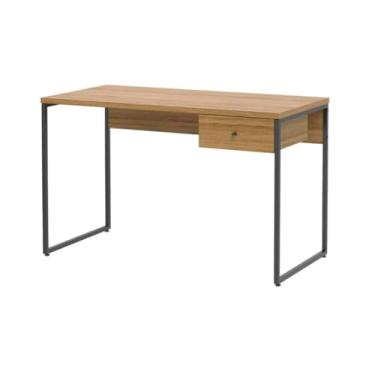 Imagem de Escrivaninha Voss Mesa 1 Gaveta Escritório 120x60 cm (Freijó c/Preto Fosco)