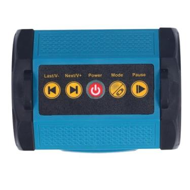 Imagem de Portátil Speaker Dupla Verdadeiro Estéreo Sem Fio Emparelhamento BT 5.3 Tecnologia Poderoso Som Porta USB para Jobsite Camping & Partes Com 18V 20V Bateria