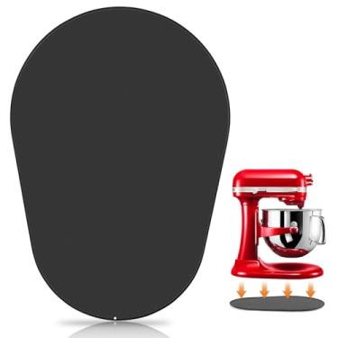 Imagem de Tapete deslizante para Kitchen Aid 5-8 Qt Bowl Lift Stand Mixer, bandeja deslizante de metal para acessórios e acessórios de auxílio de cozinha, armazenamento de bancada, preto