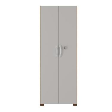 Imagem de Armário Multiuso Com Chave 2 Portas Chicago Notável Freijó / Off White Freijo Off White