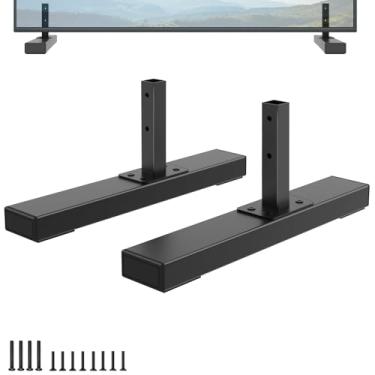 Imagem de Base de suporte de TV de metal apenas para Vizio PX75-G1, não para outros modelos, apenas para substituição de pernas de TV Vizio Listamos com parafusos e instruções, fácil de instalar