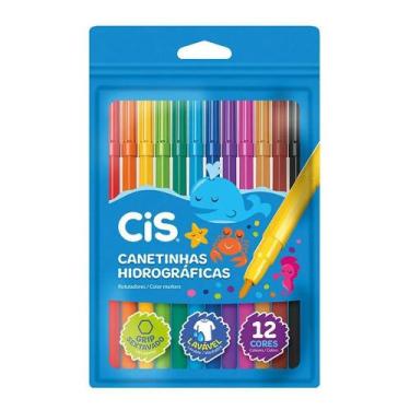Imagem de Canetinha hidrograficas c/12 48.6103 - CiS