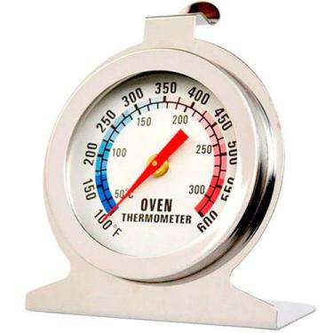 Imagem de Termômetro Analógico Para Forno a Gás Elétrico a Lenha e Churrasqueira