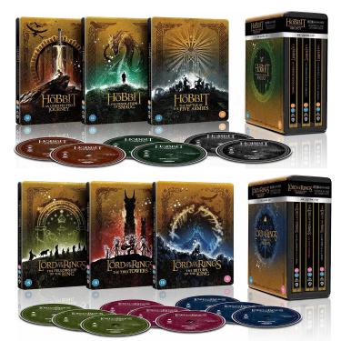 Imagem de BOTTEK Senhor Dos Anéis: Trilogia Cinematográfica E O Hobbit: - Steelbooks [4K Uhd]