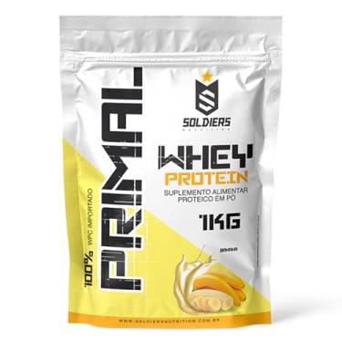 Imagem de Whey Protein Primal 1Kg - Importado - Soldiers Nutrition Sabor:Banana