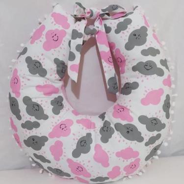 Imagem de Almofada Amamentação para Bebê 100% Algodão - Mãe e Filho Enxovais, Nu