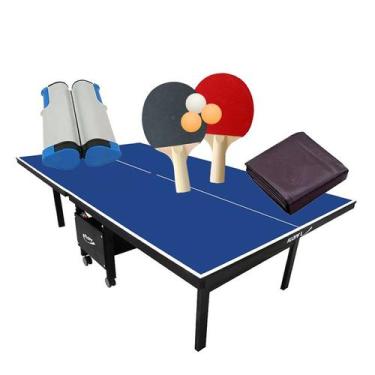 Imagem de MESA PING PONG MDF 18mm 1084 KLOPF + Kit Completo 5091 + Capa Fechada