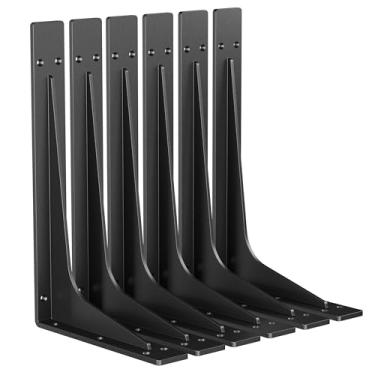 Imagem de NEODROP Suportes De Prateleira Para Serviços Pesados De 16", Suporte De Parede De Metal Premium Para Lareira, Suporte De Bancada, Prateleiras De Armazenamento De Garagem, Suporte De Canto De Alta Resi