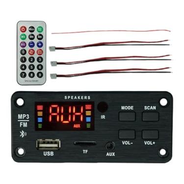Imagem de Rádio Automóvel - Leitor Áudio Sem Perdas | Leitor de Música Sem Perdas 2X25W com Controlo Remoto para Carro e Viagens