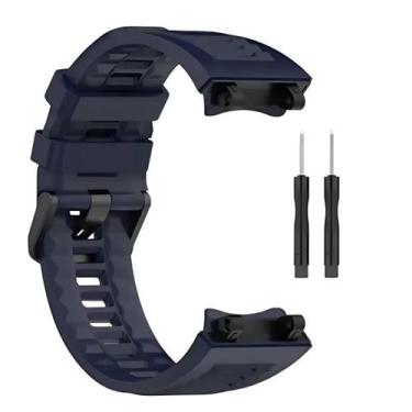 Imagem de Pulseira Compatível Relógio T-Rex 3 A2323 - Genérica, Azul Escuro