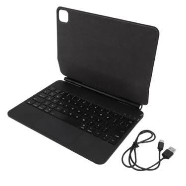 Imagem de Caixa de teclado de Bluetooth de Vomeko Magnetic para o teclado de retroilumação de ar 4 5 Pro 11 (Preto)