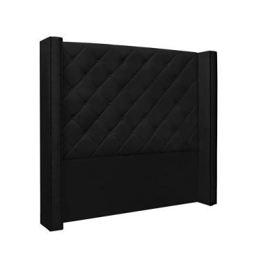 Imagem de Cabeceira King 195cm Imperial Corano Preto - Lucadi Home