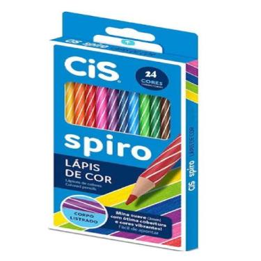 Imagem de Lápis De Cor Spiro Com 24 Cores - Cis