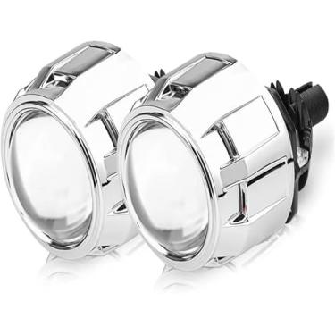 Imagem de Farol De Carro Substituição De Motocicleta De Carro 100w 20000lm 2.5 Ih Bi-led Lente Alta Baixa Feixe Led Lentes Do Projetor Para Farol H4 H7 9005 9006, Silver LHD