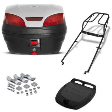Imagem de Baú 30 Litros Pro Tork Smartbox 3 + Bagageiro Sundown Hunter 125 2004 