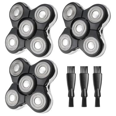 Imagem de Lâminas de substituição XR7000A, cabeça de substituição Balder Pro compatível com cabeças de substituição Remington Shaver 3 peças Remington Balder Pro cabeça de substituição para barbeador, 3 escovas