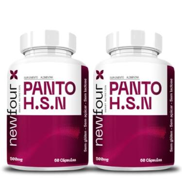 Imagem de Suplemento Alimentar PANTO H.S.N 120 Cápsulas de 500mg - Cabelos, Pele e Unhas - 2 Frascos