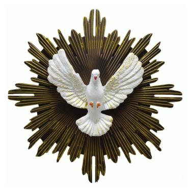 Imagem de Decoração Imagem Divino Espírito Santo Em Borracha 30cm