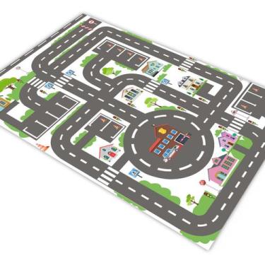 Imagem de Pista p/ Carrinho Hotwheels Cidade Estrada Placas 1,4x1,0m - PlimShop