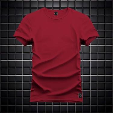 Imagem de Camiseta Blusa Básica Do P Ao G5 Size Cores Diversas - Hs, Bordô, G4