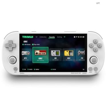Imagem de TRIMUI Smart Pro Handheld Game Console, Mini Game Player Compatible with More Than 20 formats of Games and 5 inch IPS High-Definition Screen, Portable Video Game Console (White 64G)