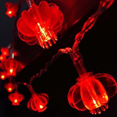 Imagem de Lanternas vermelhas de LED de 10 m e 80 LEDs, cordão de lâmpadas de casamento, ano novo chinês, festival de primavera, decoração de festa, Natal., Usb Powered