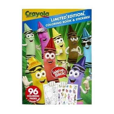 Imagem de Crayola Livro de colorir com 96 páginas, edição limitada com folhas adesivas