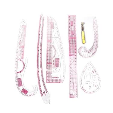 Imagem de TOPINCN 7pcs Clear Métrico de Régua de Costura Métrica, Régua de Curva Francesa Definida para Iniciantes Adapta Os Designers, Padrões de Criação de Padrões Governante Padrão de Alta