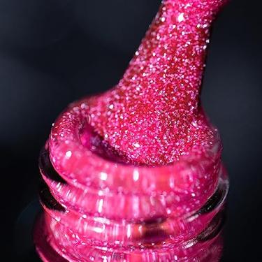 Imagem de BURANO Esmalte de gel reflexivo, esmalte de gel com glitter de diamante refletivo de 7,3 ml, esmalte de gel colorido brilhante para o verão, brilho holográfico, polidor de gel, lâmpada UV necessária