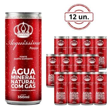 Imagem de Kit 12 Águas com Gás Acquíssima 350 ml Perfeita Para Hidratação Com Sa