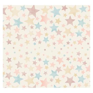 Imagem de Papel de Parede Adesivo Infantil Estrelas Bebe Quarto - 488pcp - Allod