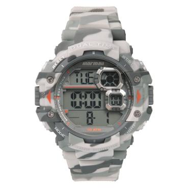 Imagem de Relógio MORMAII masculino digital camuflado cinza MO13609C/8C