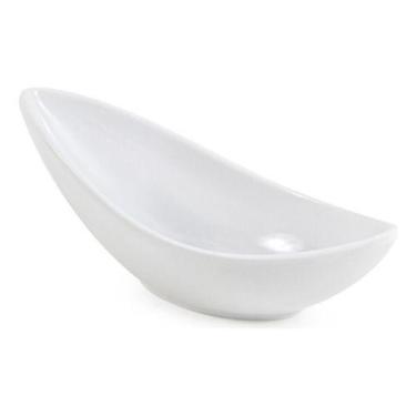 Imagem de Finger Food Tigela Oval Melamina Prof Gourmet Mix Cor Branco Liso