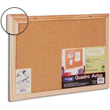 Imagem de Quadro de Aviso Moldura de Madeira Cortiça Standard 060X045CM - Cortia