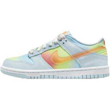 Imagem de Nike Tênis infantil Dunk Low, Azul Glaciar/Torção Limão Claro/Azul Aquário/Total, 21