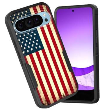 Imagem de CICPLKSE Capa para Pixel 10 Pro XL, camada dupla, híbrida, à prova de choque, rígida, policarbonato macio, TPU (poliuretano termoplástico), capa protetora para Google Pixel 10 Pro XL 6,8 polegadas