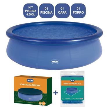 Imagem de Kit Piscina Circular Inflável 4.600 L